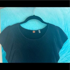 Free People black shirt sleeve, very soft top.